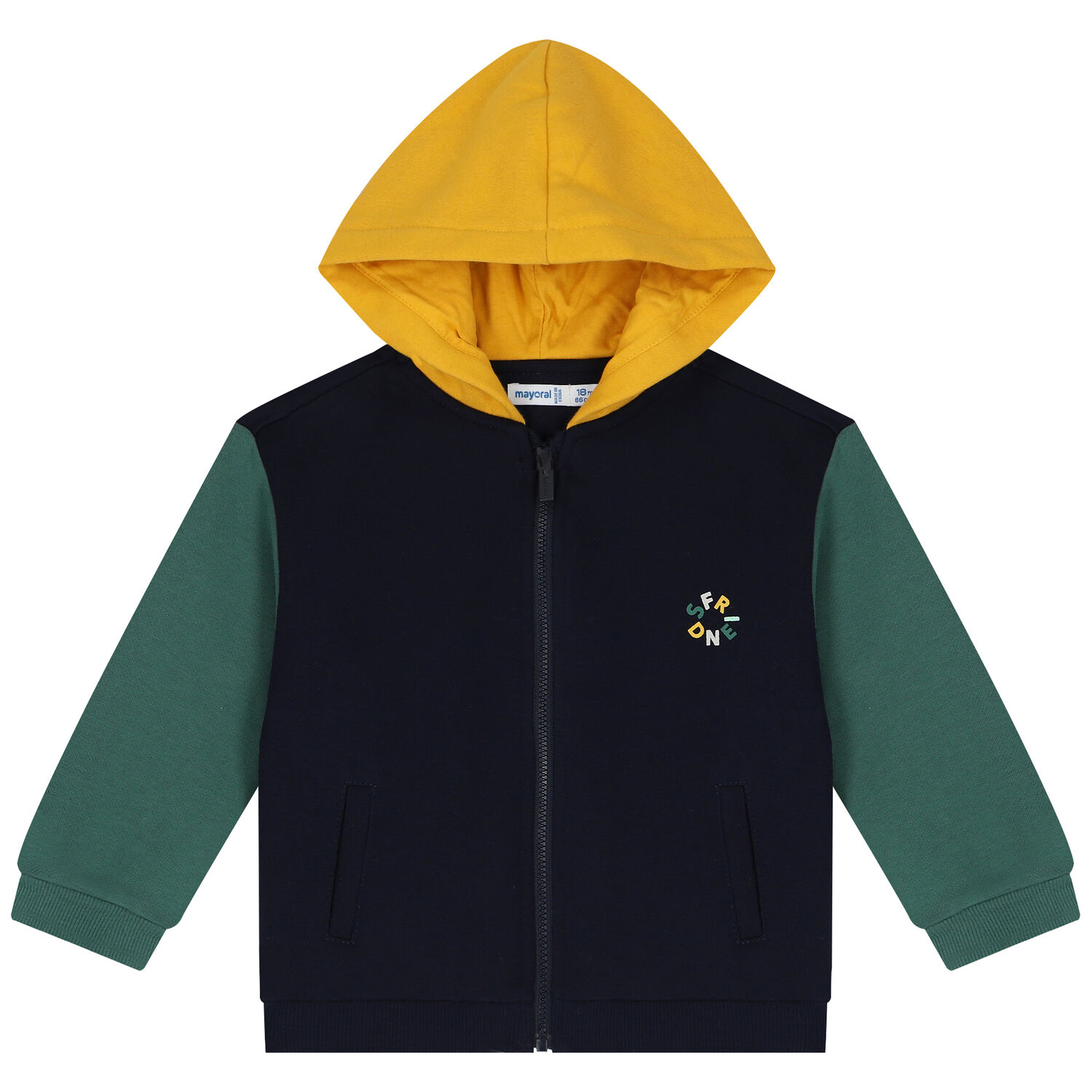 Younger Boys Green 3 Piece Tracksuit Set, 1, hi-res